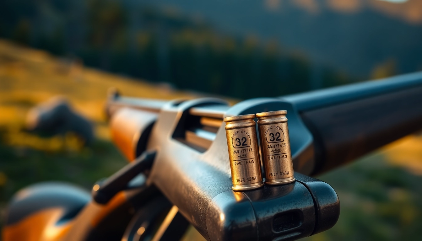 Showcasing a vintage 32WIN rifle and cartridges, emphasizing precision and heritage appeal for gun enthusiasts.