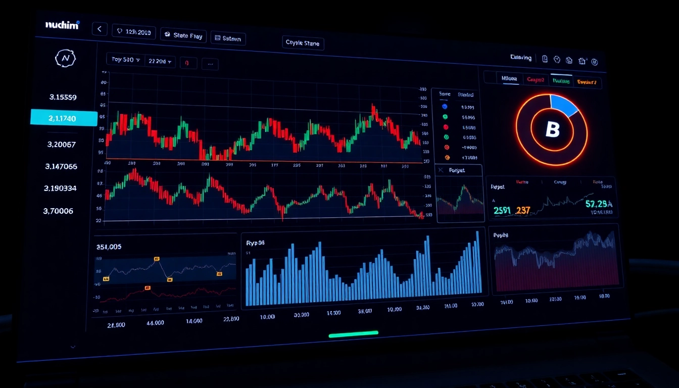 AICoin platform displaying real-time cryptocurrency market data with customizable charts and alerts for traders.