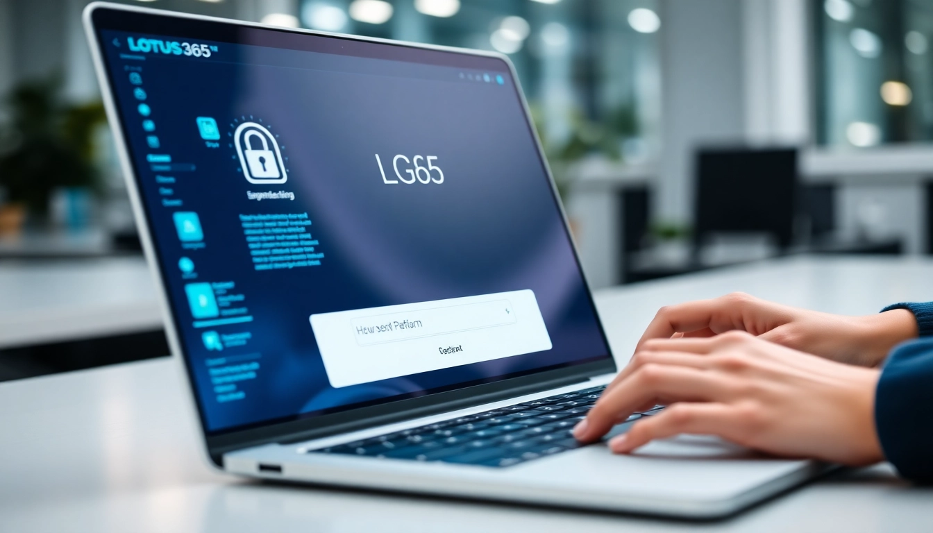 Secure Lotus365 Login screen with user entering credentials on a modern device to access betting platform