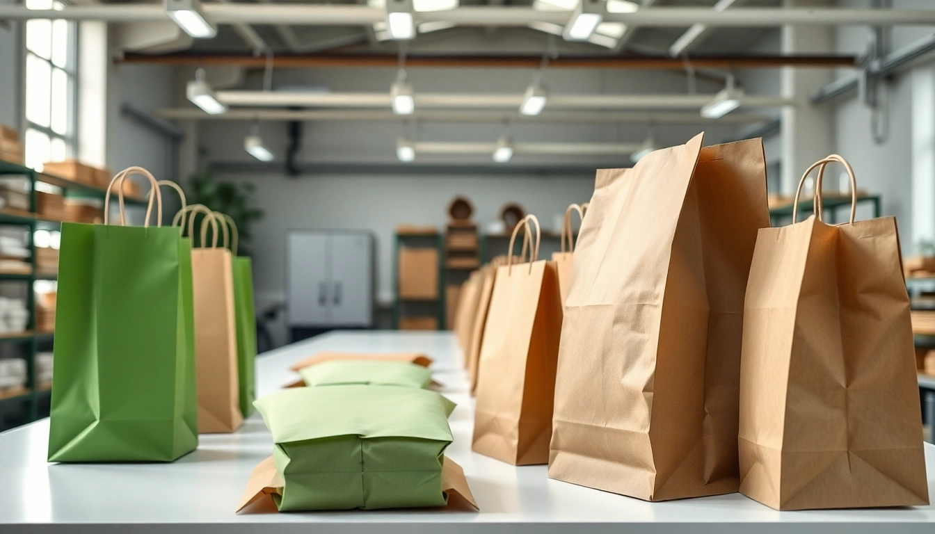 Eco-friendly paper bag and torba papierowa in a manufacturing setting showcasing quality and